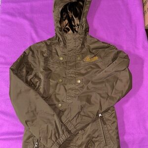 Burton Brown Hooded Ski Jacket - XS
